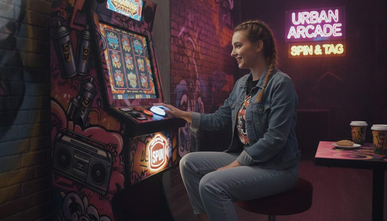Street art themed free spins promotion